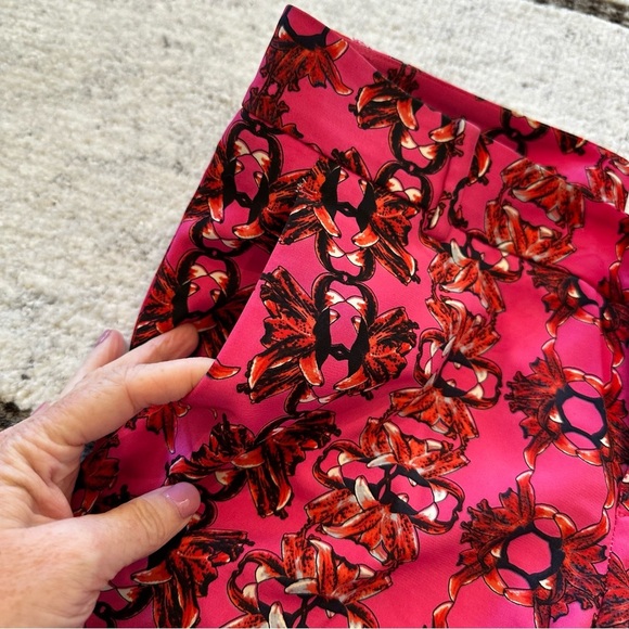 M Missoni Women’s Designer Luxury Cotton Silk Hot Pink Maximalist Pattern Pants - Picture 11 of 13